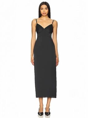 Favorite Daughter The Rosemary Satin Sweetheart Neckline  Maxi Slip dress size 8